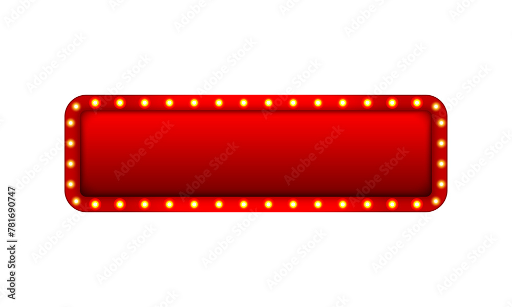 vector flat theater sign on white background design