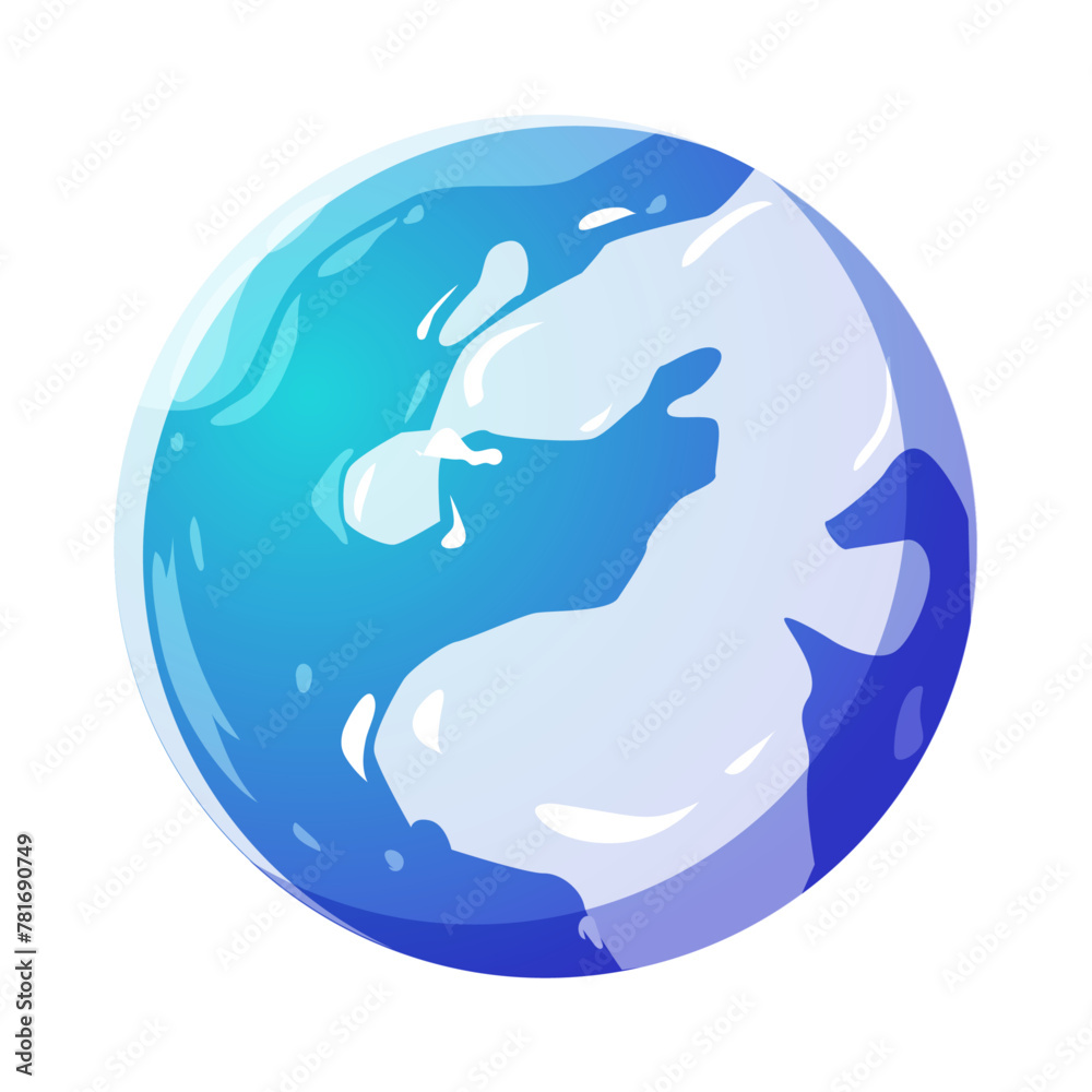 vector globe illustration on white background