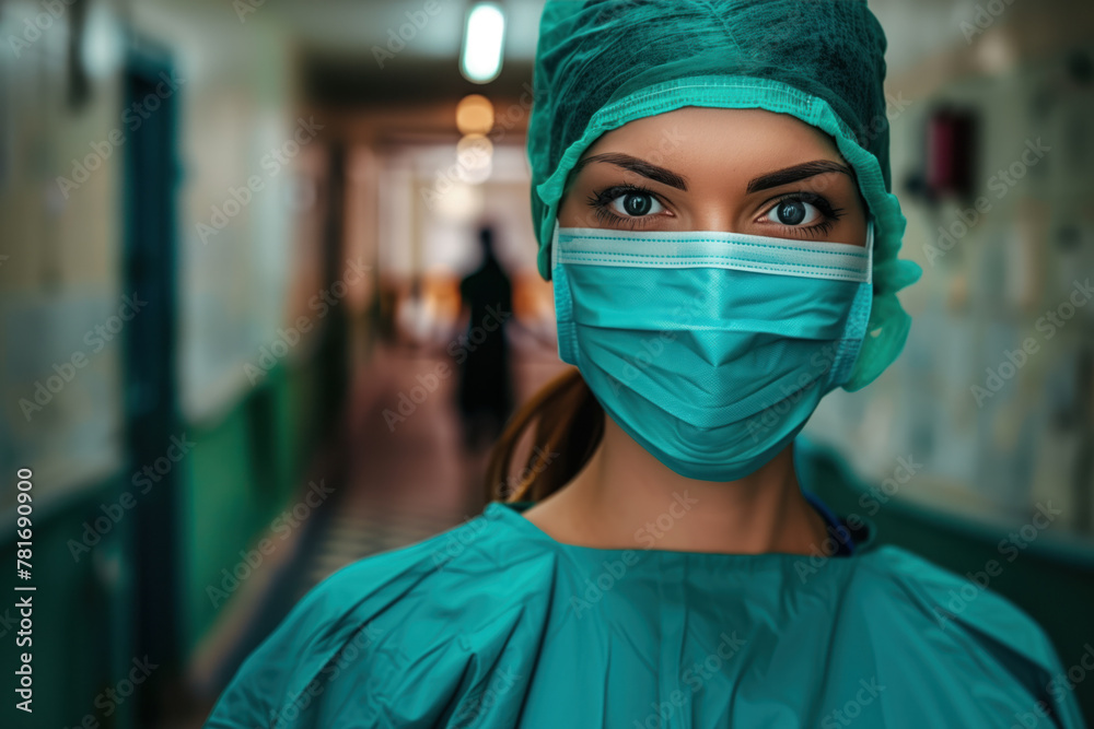 Photo of a Beautiful Nurse, Generative AI Photo of a Beautiful Nurse, Generative AI