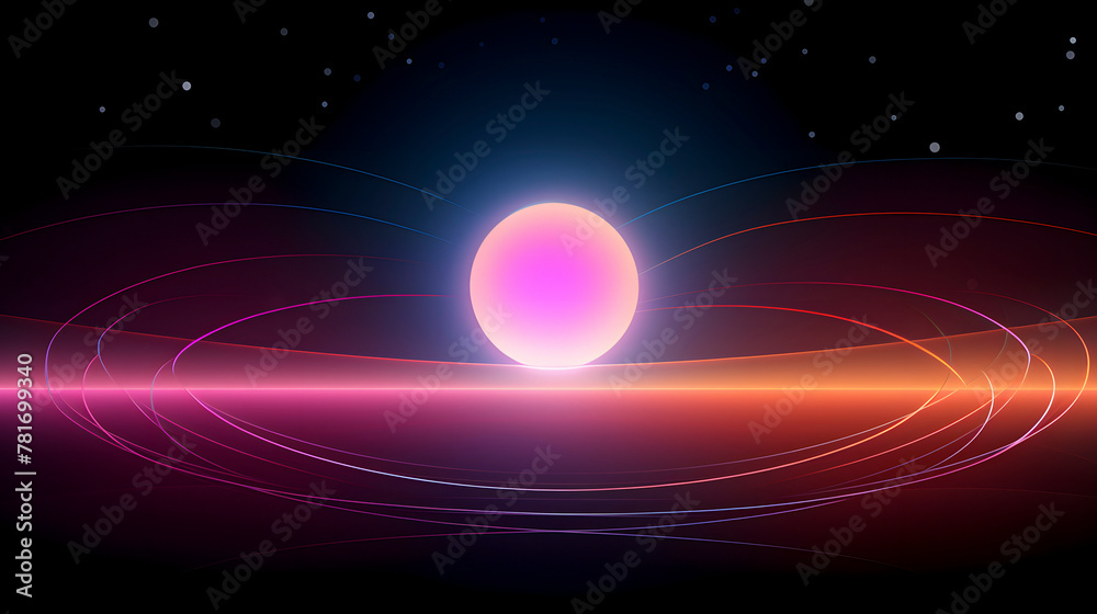 Digital abstract lens flare graphic poster web page ppt background