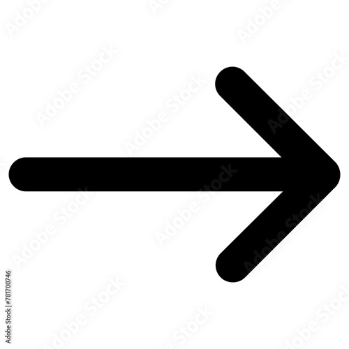arrow right icon, simple vector design