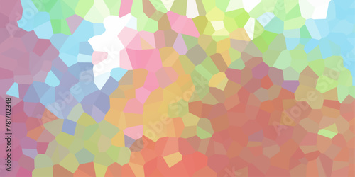 Abstract Seamless Multicolor Retro Mosaic Pattern and Quartz Crystal Pixel Diagram Background. for Fabric Printing, Website Background, Presentations, Brochures, and Luxury/Premium Packaging
