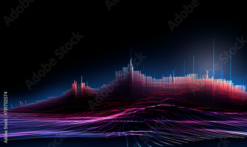 Futuristic Glitchcore Thin Digital Lines for Webpage Divider