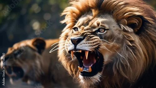 portrait of a lion