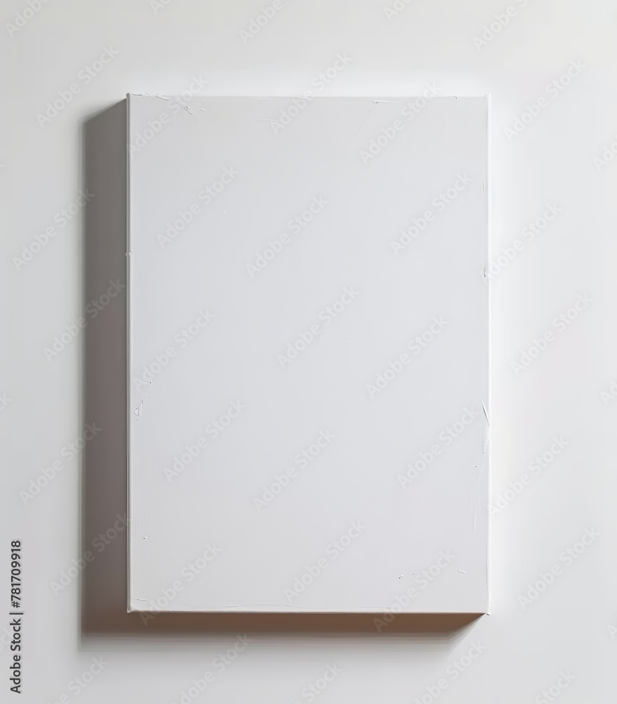 Close-Up Canvas Mockup. Presented in 3D Render. Made with Generative AI Technology
