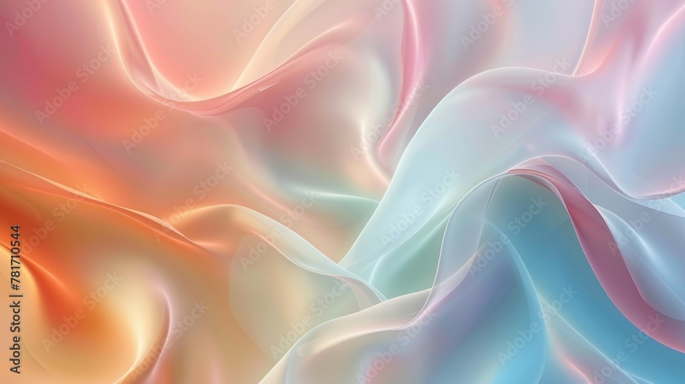 Fototapeta premium colorful abstract soft dynamic background illustration generative ai