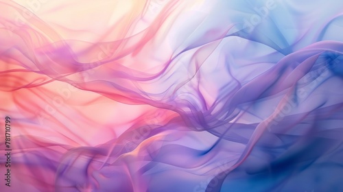 colorful abstract soft dynamic background illustration generative ai © Francheska