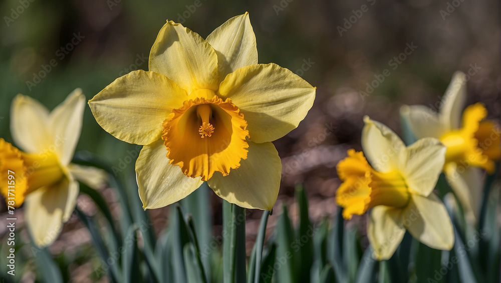 A close-up of a daffodil flower.

