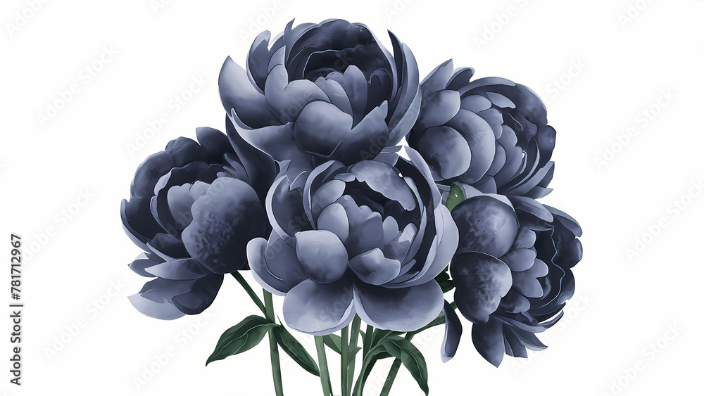 bouquet of blue flowers peony bouquet of blue flowers peony