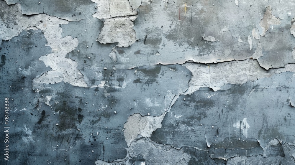 Peeling paint wall with fire hydrant Peeling paint wall with fire hydrant