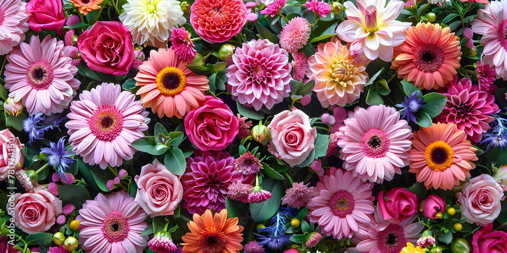 Eye-catching floral arrangement in mother's day spring banner. Eye-catching floral arrangement in mother's day spring banner.