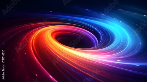 Energy vortex colorful, waves spiral cosmic, explosion swirls multicolor. Background digital abstract futuristic. For Design, Background, Cover, Poster, Banner, PPT, KV design, Wallpaper