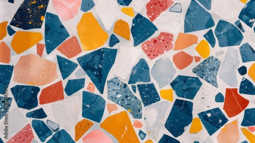 Terrazzo background texture abstract pattern