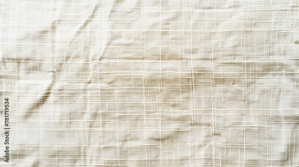 Close-up of white checkered sheet Close-up of white checkered sheet