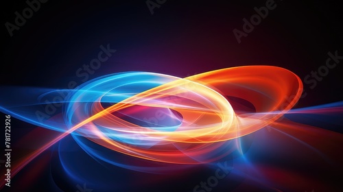 luminous colorful swirl abstract design