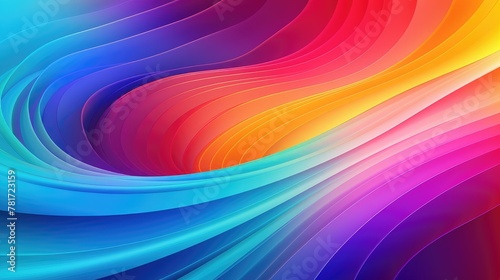vibrant abstract gradient wave background