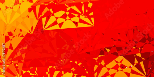 Light Orange vector backdrop with chaotic shapes.