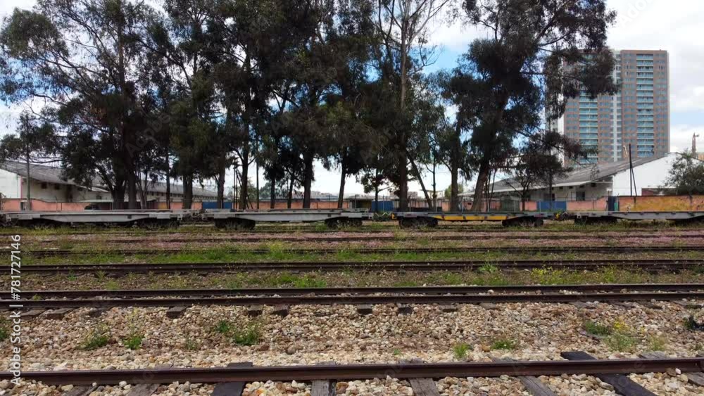 Train Footpath Path of a railroad, tracing its course through diverse landscapes and ...