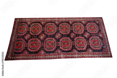 carpet isolated on white background/Soft carpet with beautiful pattern isolated on white/carpet with intricate design elements isolated on a white background.