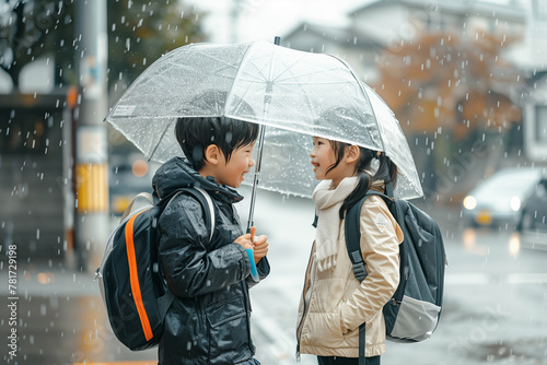 雨の中のふたり