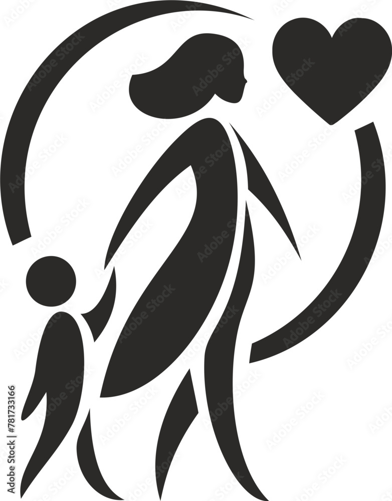 mother and baby logo mother and baby logo