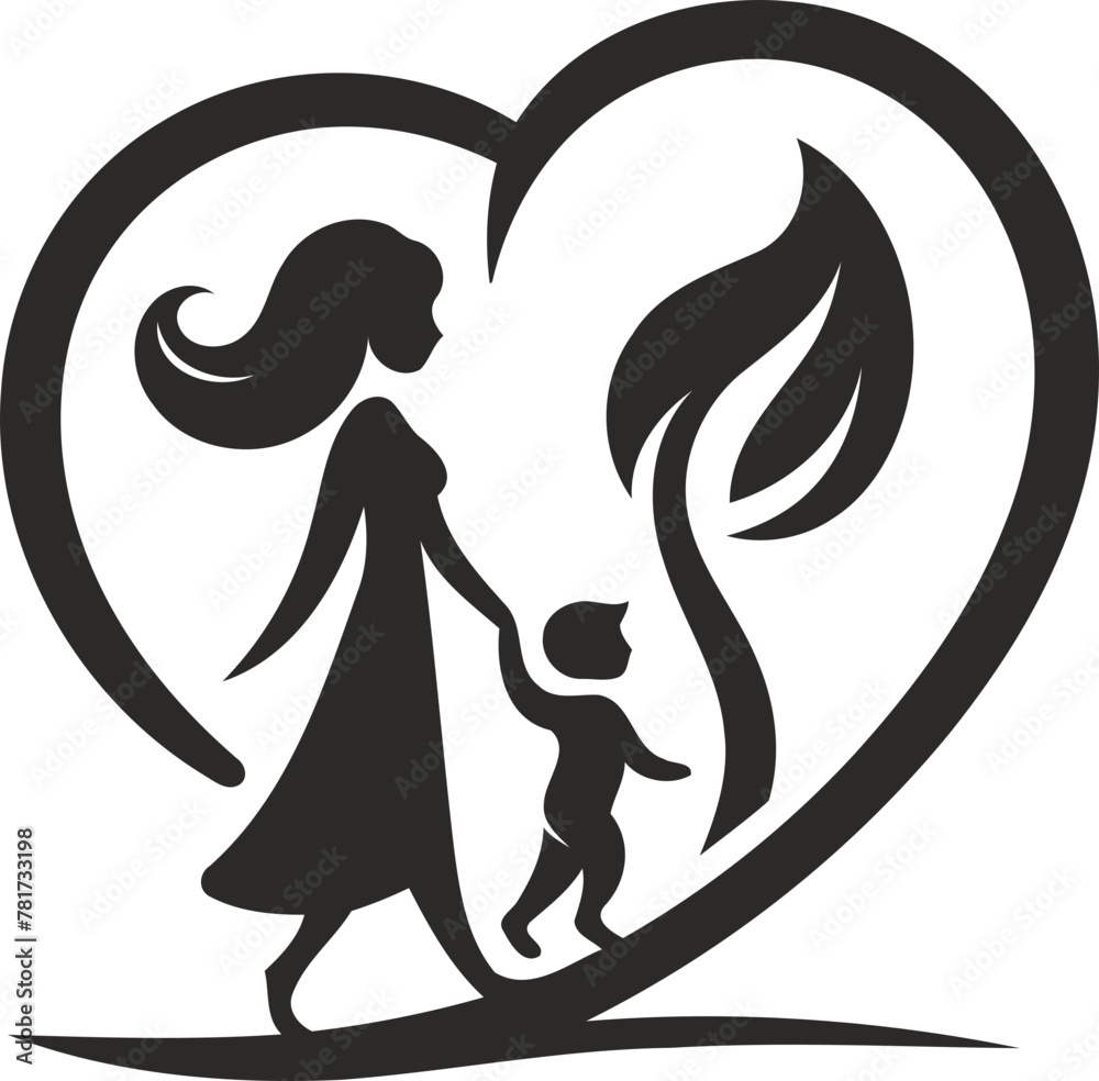 mother and baby logo mother and baby logo