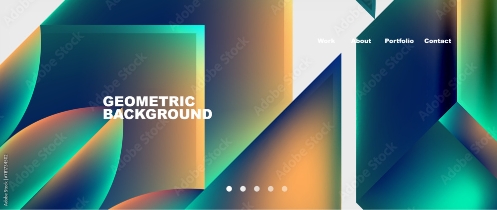 Minimal geometric web site page template design. Vector Illustration For Wallpaper, Banner, Background, Card, Book Illustration, landing page Minimal geometric web site page template design. Vector Illustration For Wallpaper, Banner, Background, Card, Book Illustration, landing page
