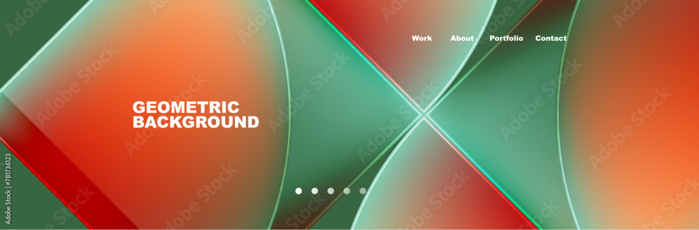 Circle triangle geometric web site page template. Vector Illustration For Wallpaper, Banner, Background, Card, Book Illustration, landing page Circle triangle geometric web site page template. Vector Illustration For Wallpaper, Banner, Background, Card, Book Illustration, landing page