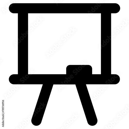 whiteboard icon, simple vector design