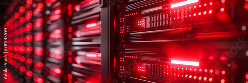 Computing and Networking Power in a Modern Datacenter, Illustrating the Backbone of Digital Communication