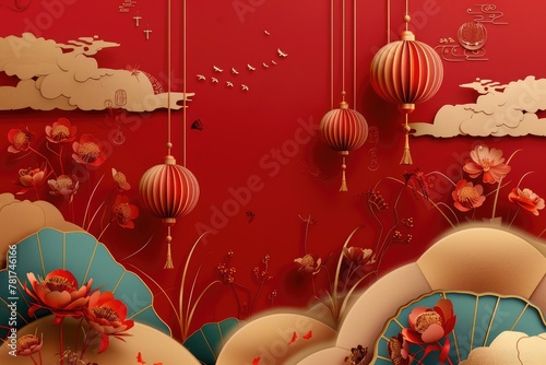 social media banner greeting for chinese new year