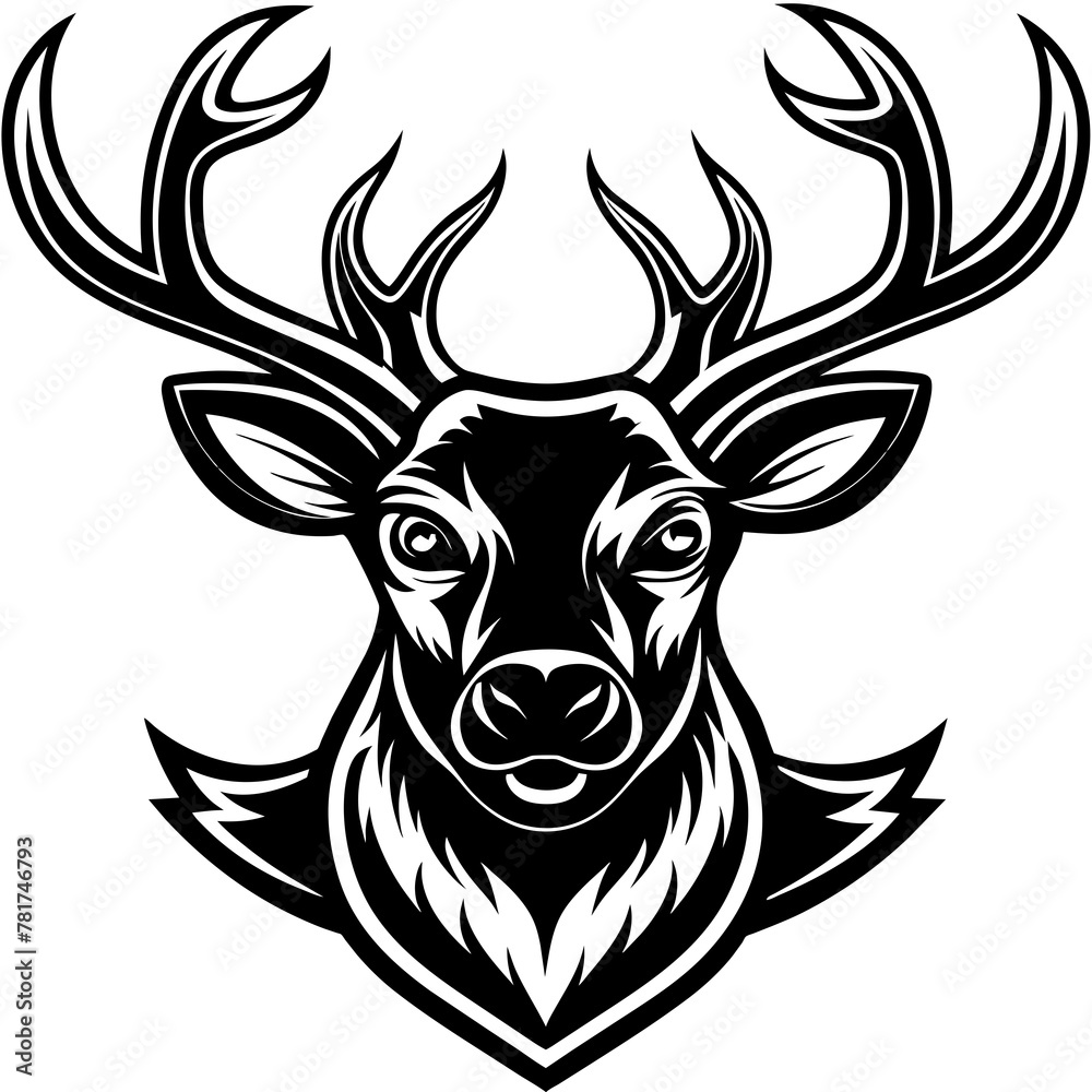 head of a deer mascot,deer silhouette,vector,icon,svg,characters,Holiday t shirt,black deer face drawn trendy logo Vector illustration,deer on a white background,eps,png head of a deer mascot,deer silhouette,vector,icon,svg,characters,Holiday t shirt,black deer face drawn trendy logo Vector illustration,deer on a white background,eps,png