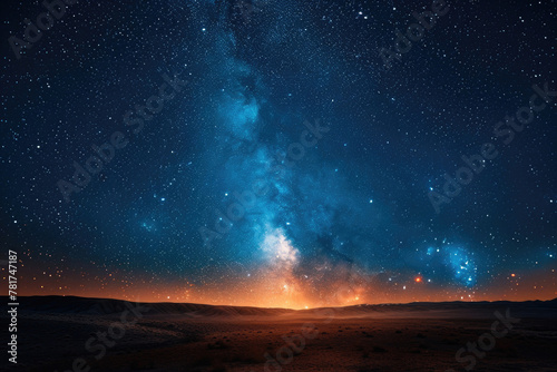 A photo capturing the starry sky with a long exposure
