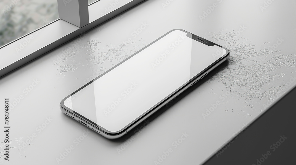 smartphone mockup with blank white screen smartphone mockup with blank white screen