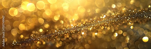 golden glitter lights photo