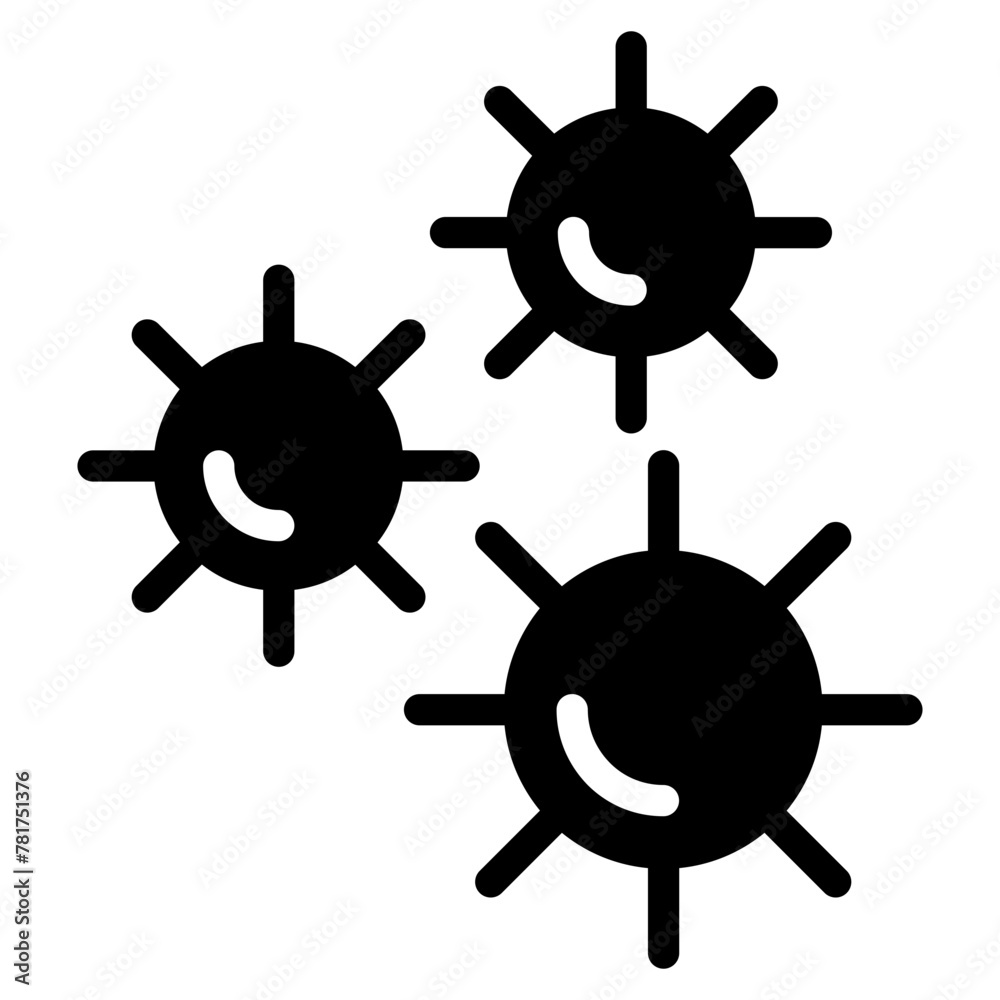 Obraz premium virus, bacteria icon