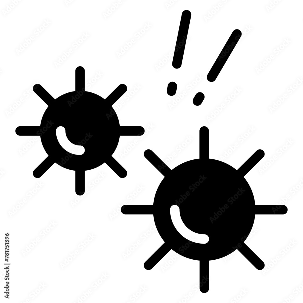 Obraz premium virus, bacteria icon