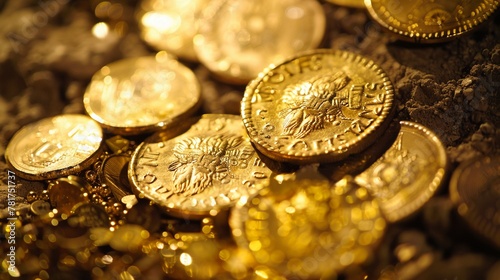 Ancient gold coins and jewels unearthed photo