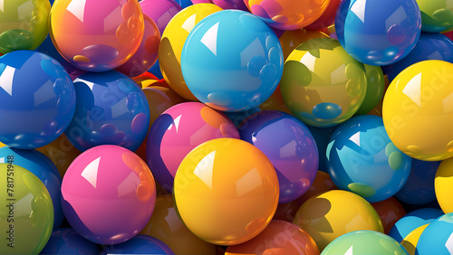colorful balls background