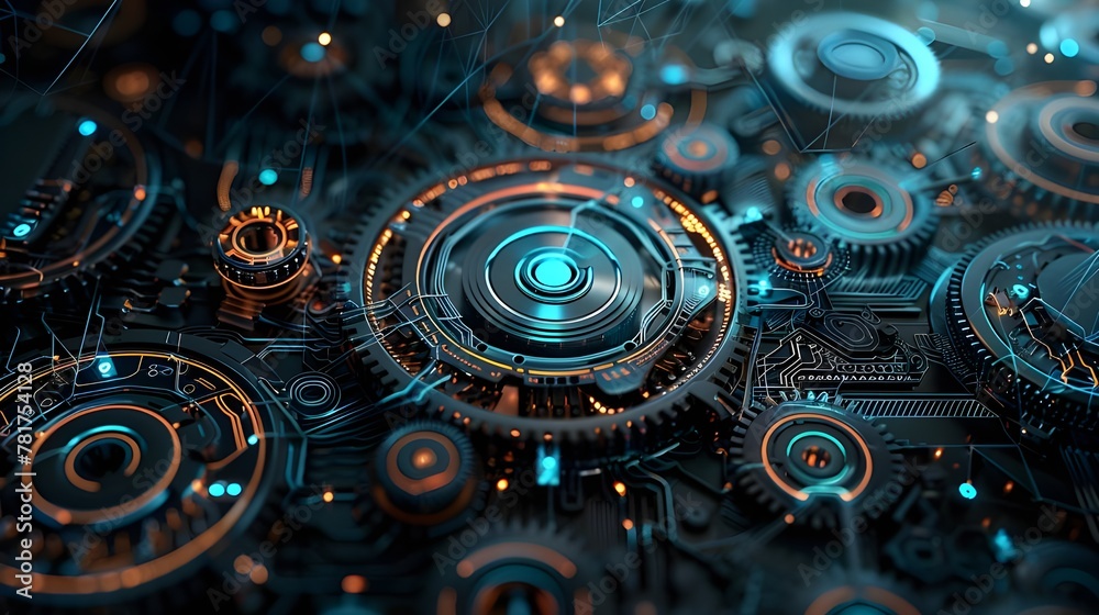 background with gears