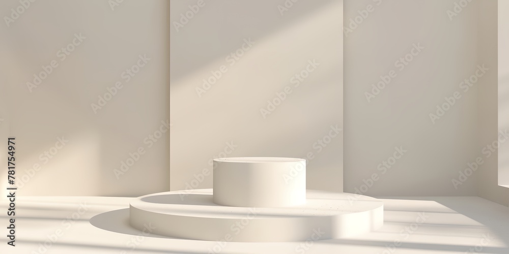 Round pedestal for product showcase Round pedestal for product showcase