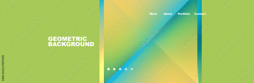 Colorful fluid gradient triangles and squares web site template. Vector Illustration For Wallpaper, Banner, Background, Card, Book Illustration, landing page Colorful fluid gradient triangles and squares web site template. Vector Illustration For Wallpaper, Banner, Background, Card, Book Illustration, landing page