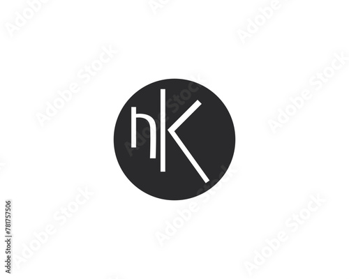 creative letter NK logo design template