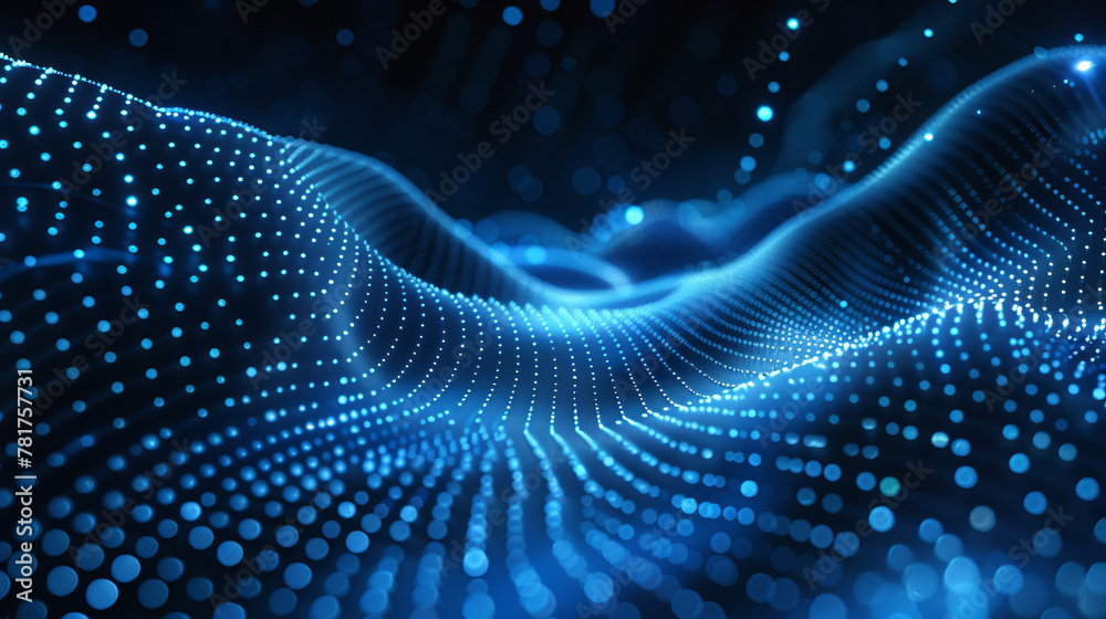 Digital cyberspace and particle digital data network connection concept Digital cyberspace and particle digital data network connection concept