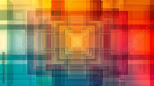 Geometric Patterns: A vector graphic featuring a repetitive pattern of squares and rectangles