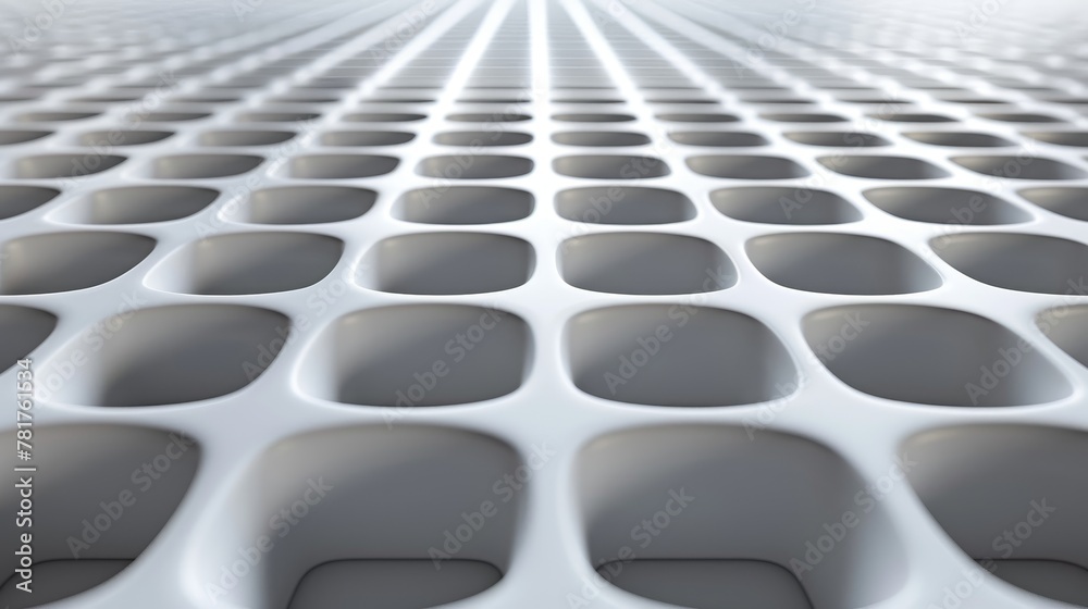 Fototapeta premium Geometric Textures: A 3D vector illustration of a square pattern arranged in a grid