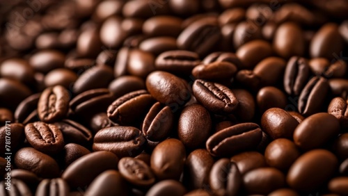  Coffee beans in closeup ready for a brew