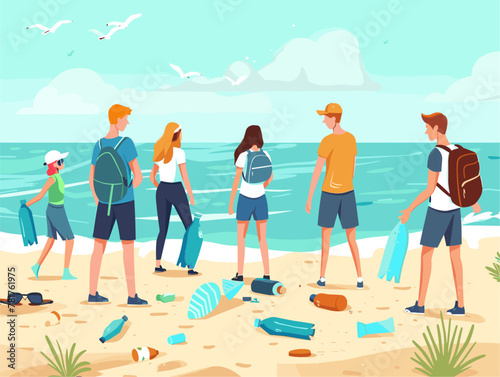 Beach Cleanup Crew: Volunteers Unite Against Microplastic Pollution