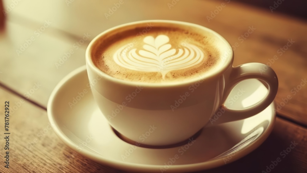 Coffee art a moment of tranquility Coffee art a moment of tranquility