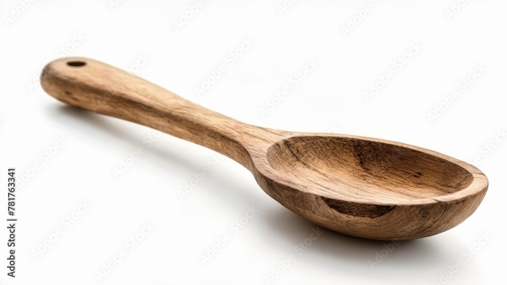 Handcrafted wooden spoon perfect for rustic kitchenware Handcrafted wooden spoon perfect for rustic kitchenware